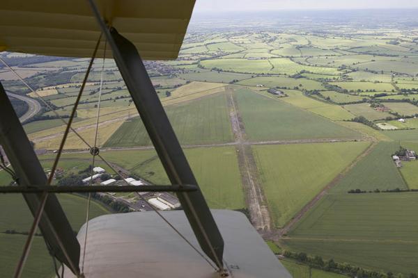 07a Oakley airfield seen from the Finest Hour Tiger Moth in 2016